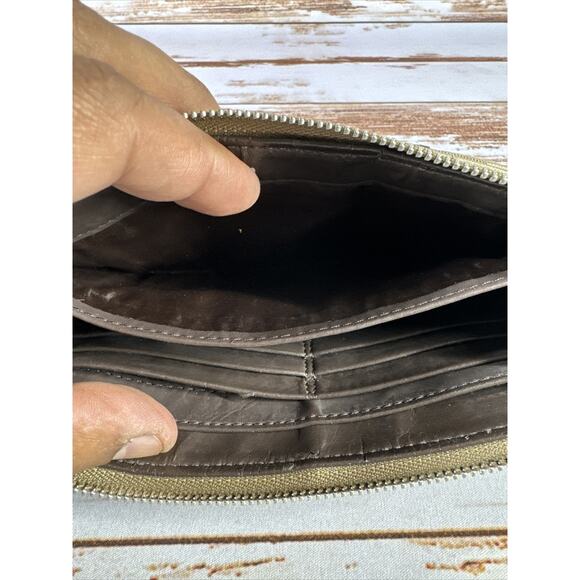 Coach Ashley Signature Sateen Zippy Wallet Wristlet – Satin Canvas Style 47520 - Picture 6 of 8